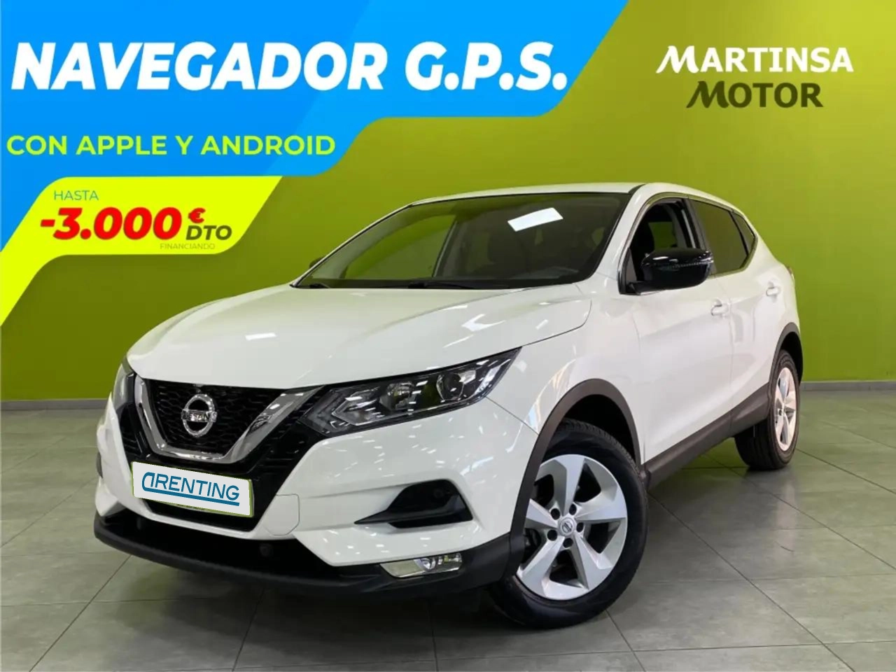 Renting Nissan Qashqai 1.3 DIG-T Acenta 4×2 103kW Blanco 3 2