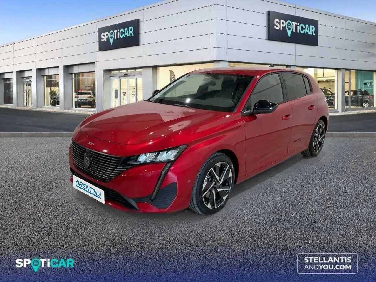 Renting Peugeot 308 1.5 BlueHDi S&S Allure Pack EAT8 130 Rojo