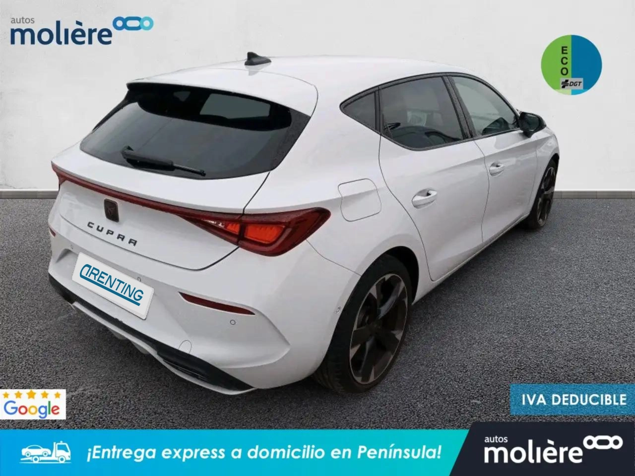 Renting CUPRA Leon 1.5 ETSI DSG 110Kw Blanco 4