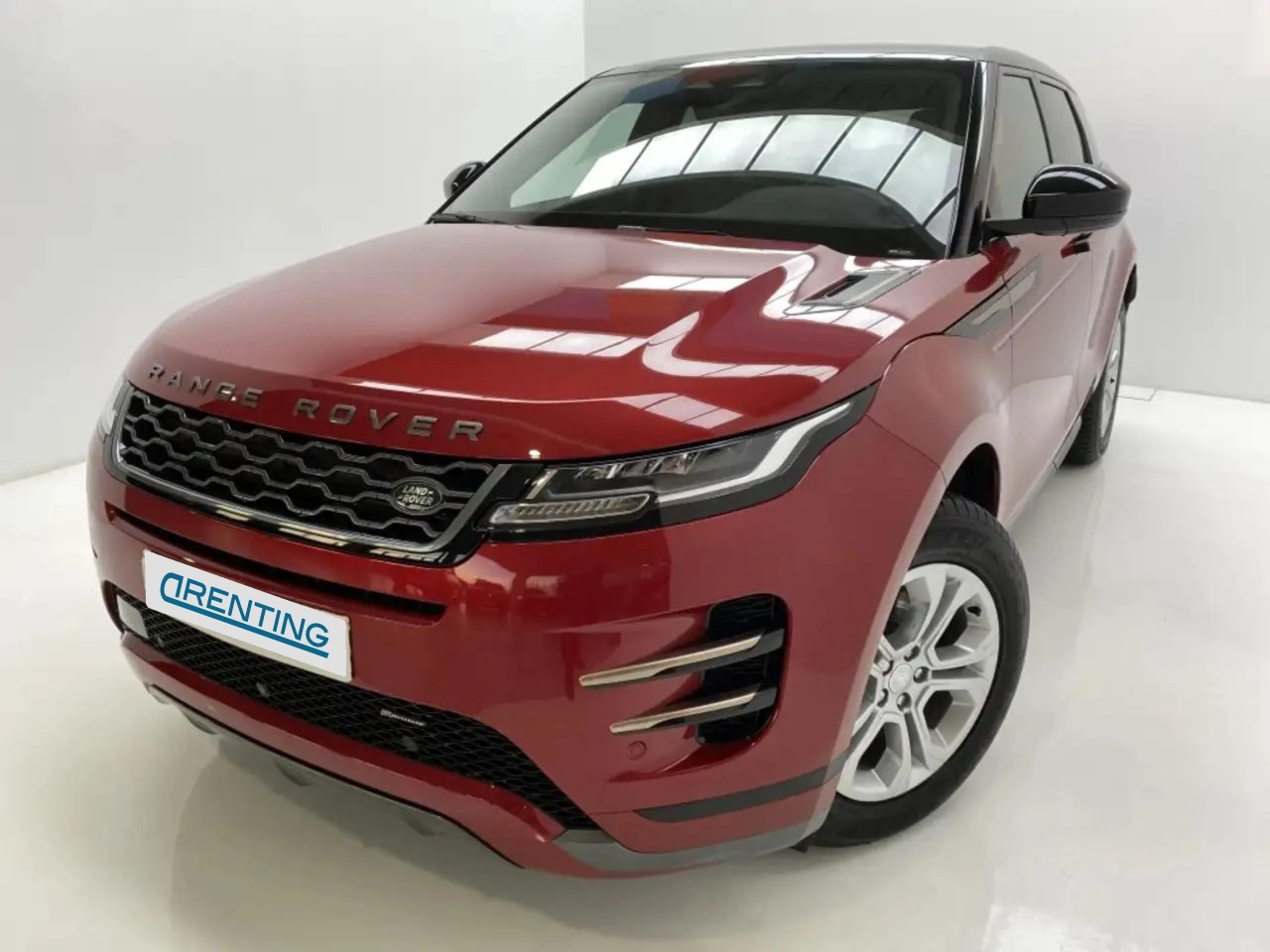 Renting Land Rover Range Rover Evoque 1.5 I3 PHEV R-Dynamic S AWD Auto Rojo