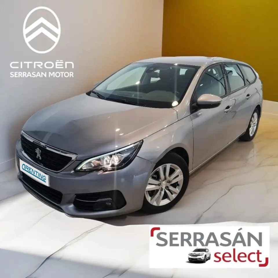 Renting Peugeot 308 1.5BlueHDi S&S Active Pack 130 Gris