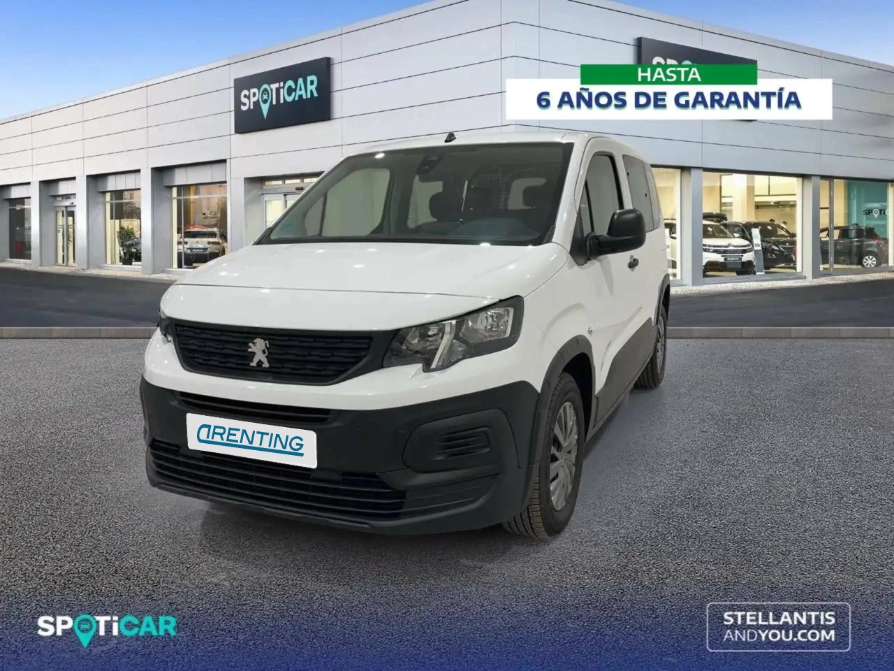 Renting Peugeot Rifter 1.5BlueHDi S&S Standard Active Pack 100 Blanco 1