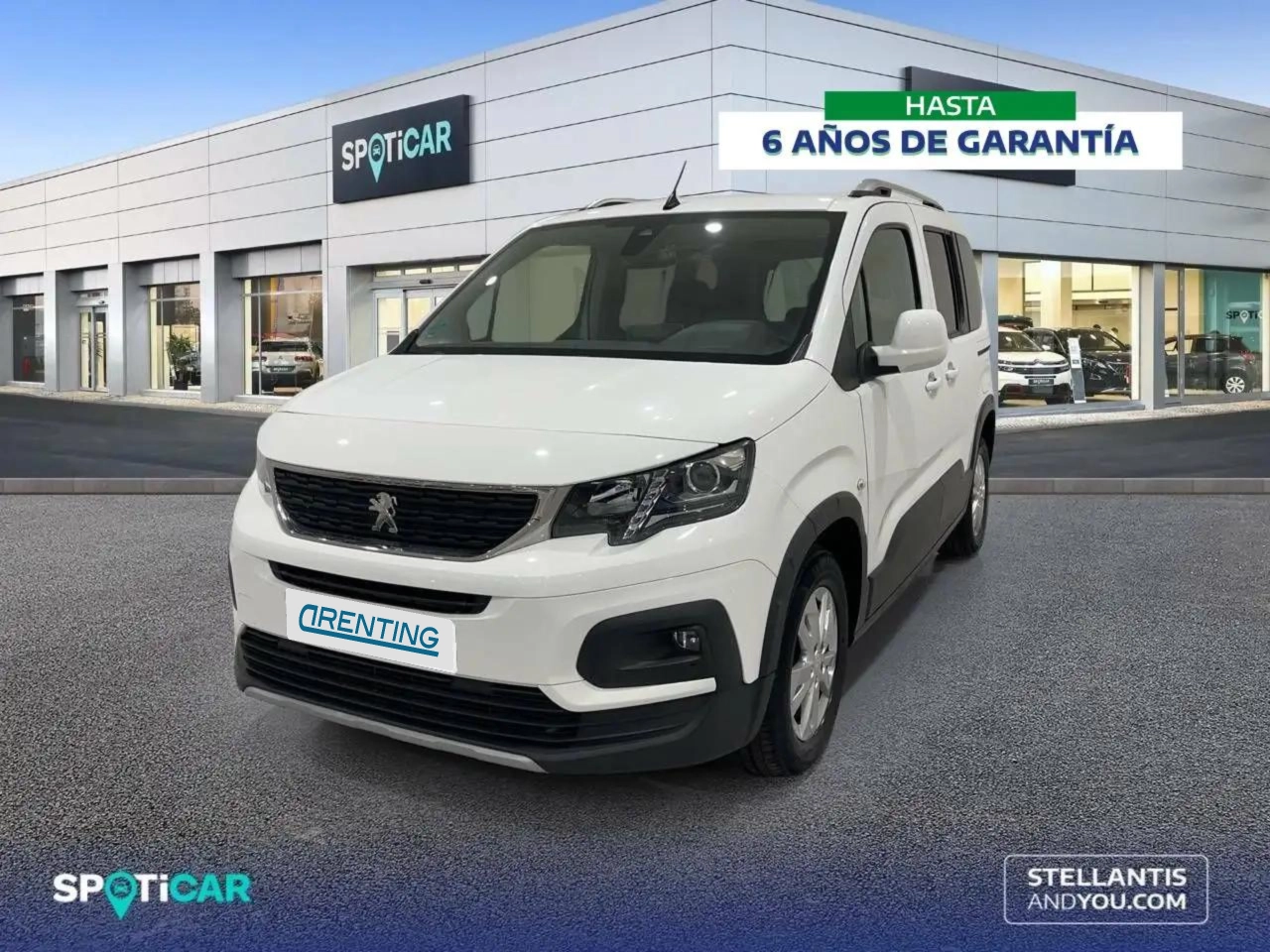 Renting Peugeot Rifter 1.5BlueHDi S&S Standard Allure Pack 100 Blanco 1