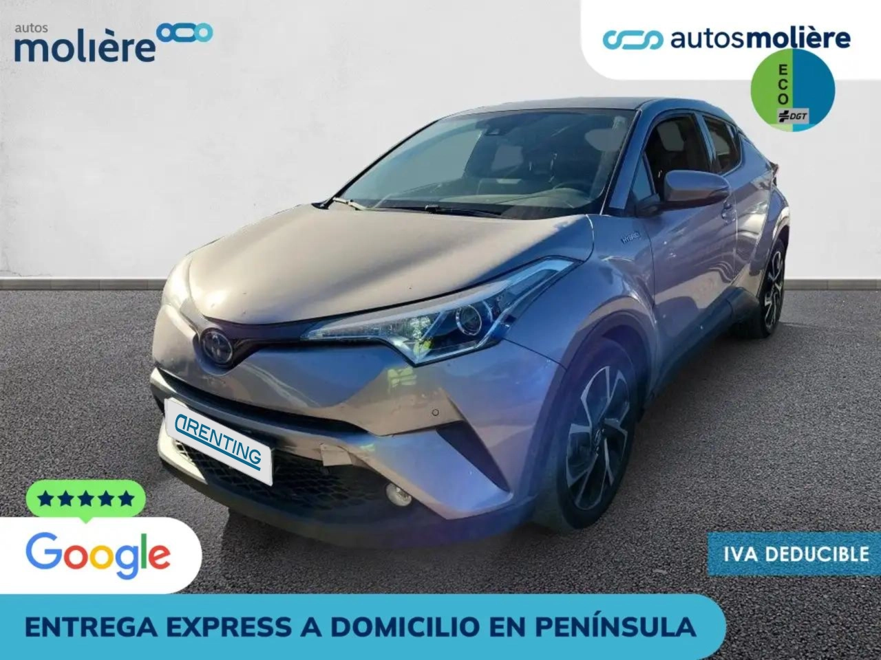 Renting Toyota C-HR 125H Advance Plateado