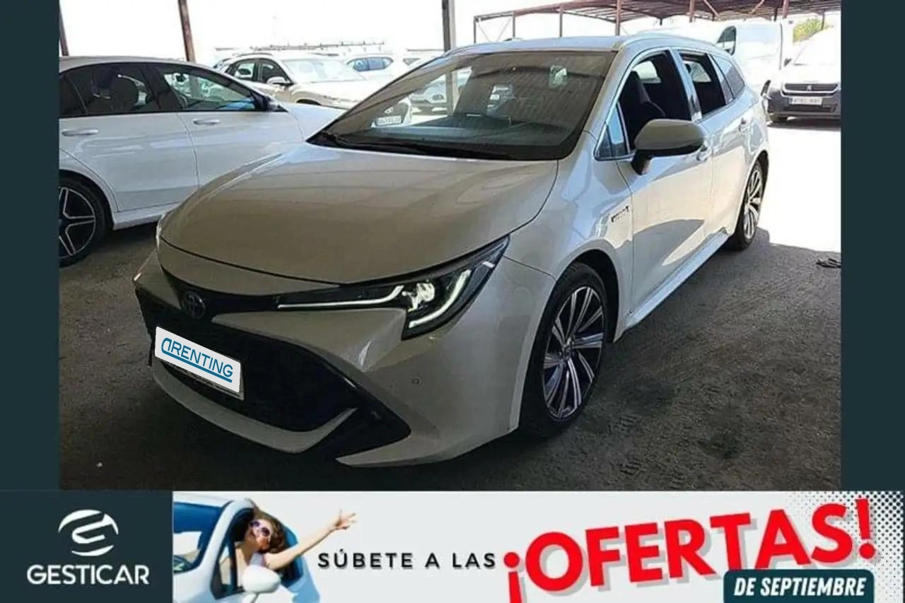 Renting Toyota Corolla 180H STYLE E-CVT TOURING SPORT Blanco