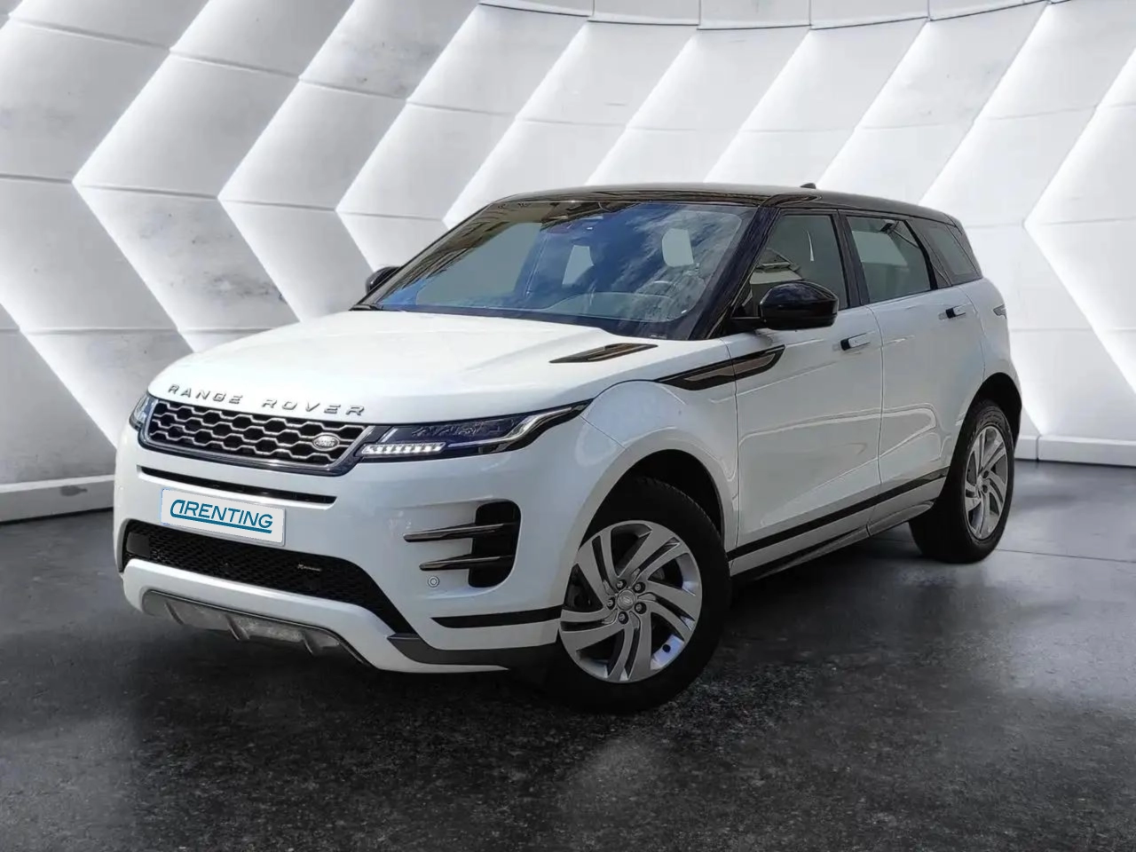 Renting Land Rover Range Rover Evoque 2.0 D163 R-Dynamic S AUTO 4WD MHEV Blanco