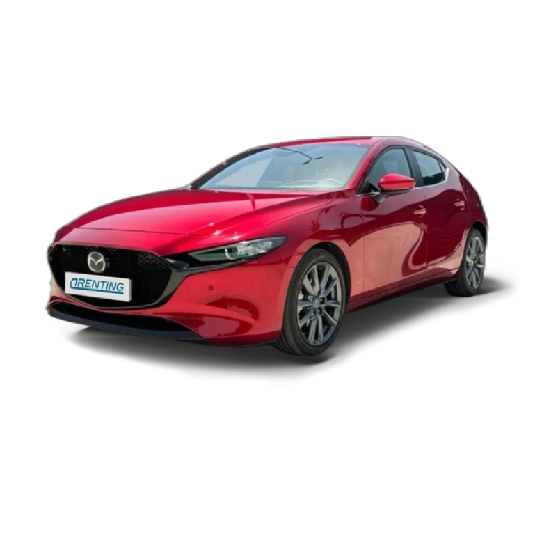 Renting Mazda 3 2.0 e-Skyactiv-G Exclusive-line Plus 90kW Rojo 2