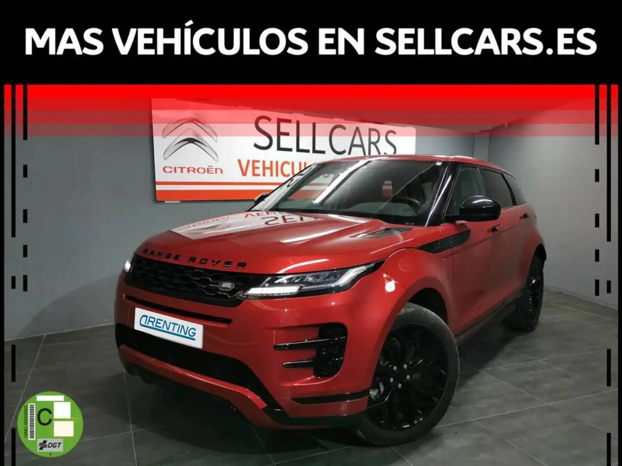 Renting Land Rover Range Rover Evoque 2.0 I4 MHEV R-Dynamic S AWD Aut. 300 Rojo