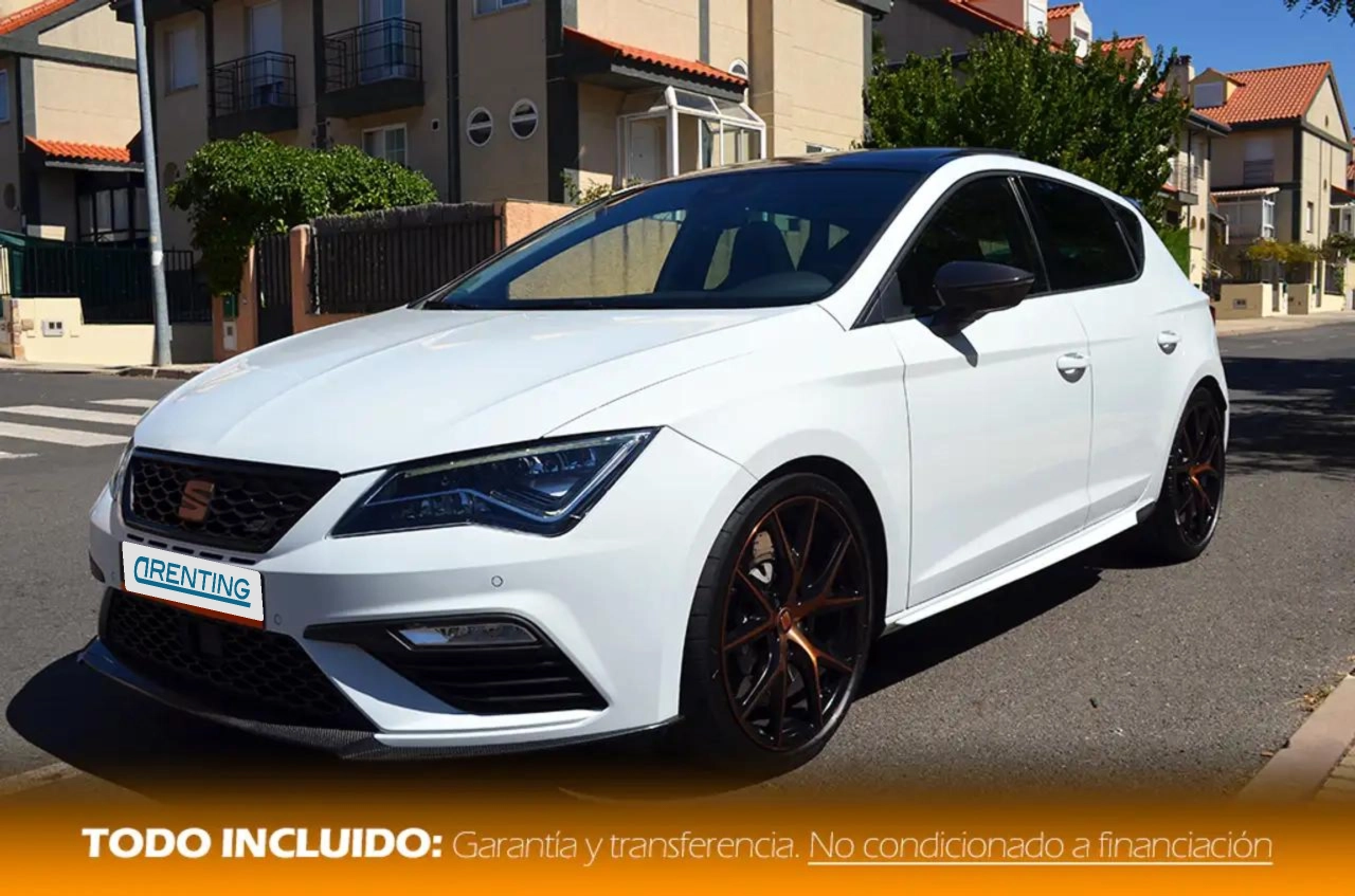 Renting SEAT Leon 2.0 TSI S&S Cupra Carbon DSG7 290 Blanco