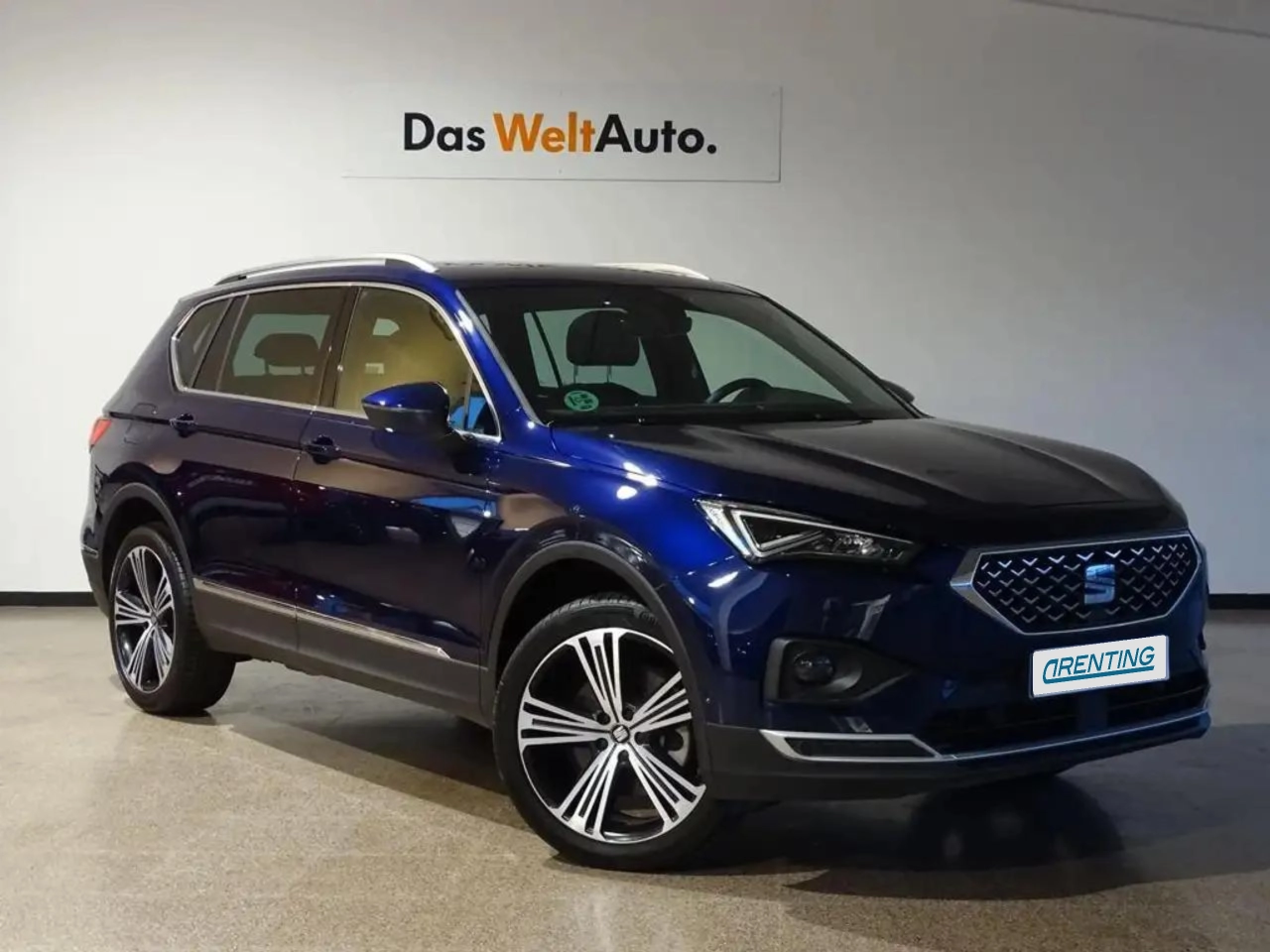 Renting SEAT Tarraco 2.0 TSI S&S Xcellence DSG 4Drive 190 Azul