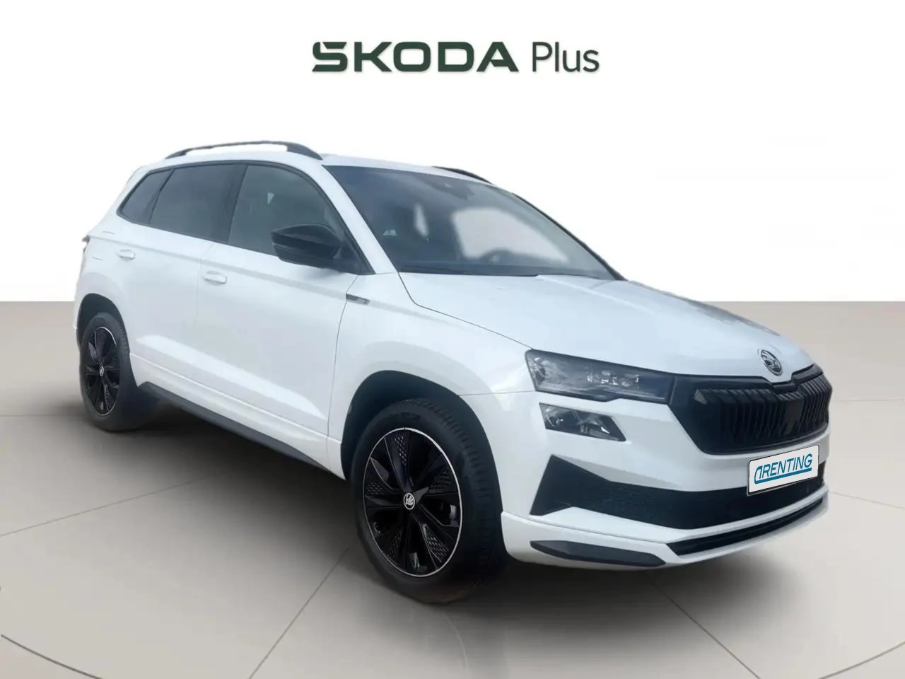 Renting Skoda Karoq 2.0TDI AdBlue Sportline 4×4 DSG 110kW Blanco