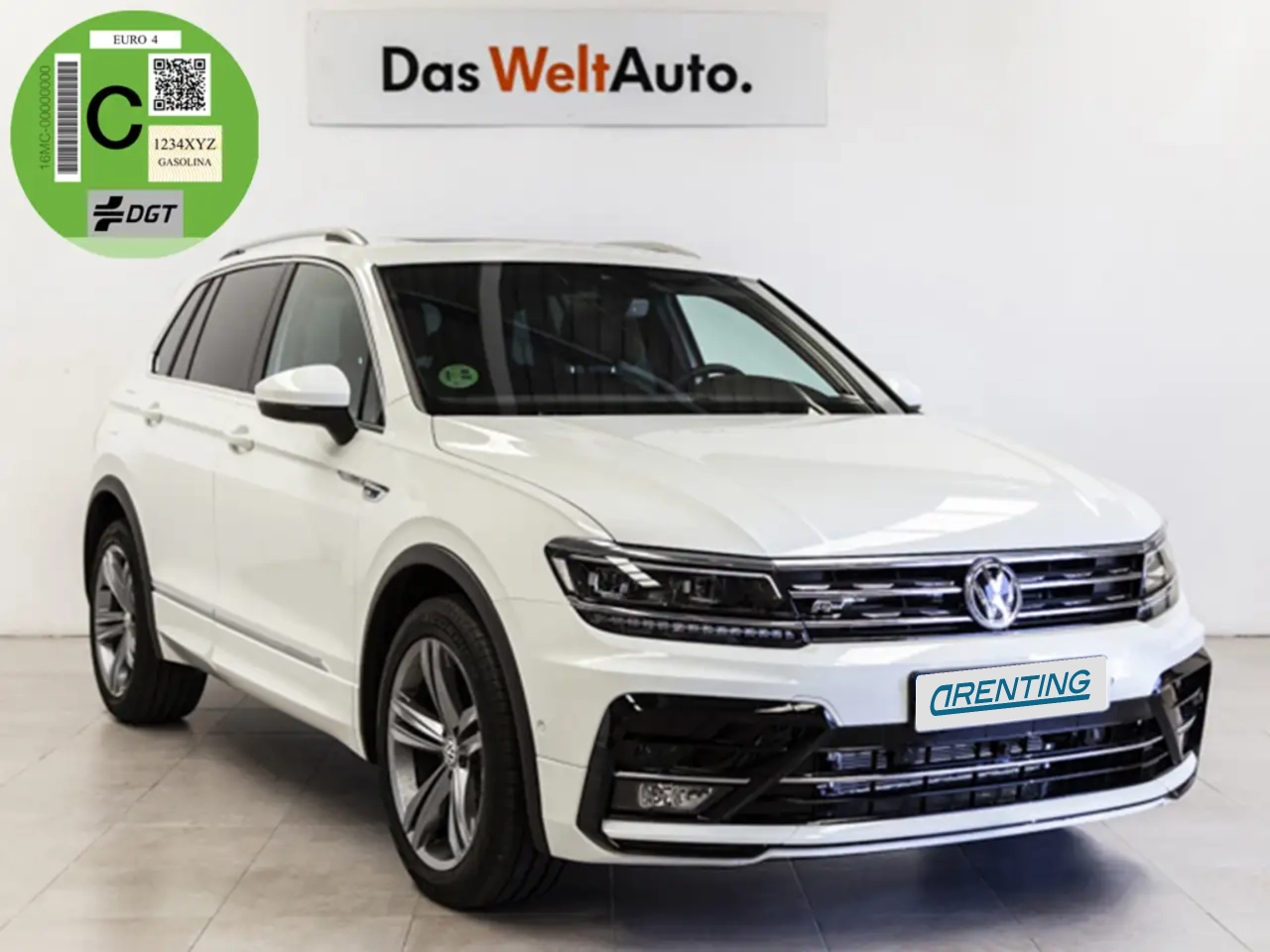 Renting Volkswagen Tiguan 2.0TDI Sport 4Motion DSG 140kW Blanco 1