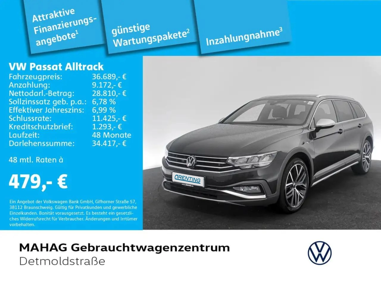 Renting Volkswagen Passat Alltrack 200cv Automático de 4 Puertas 1