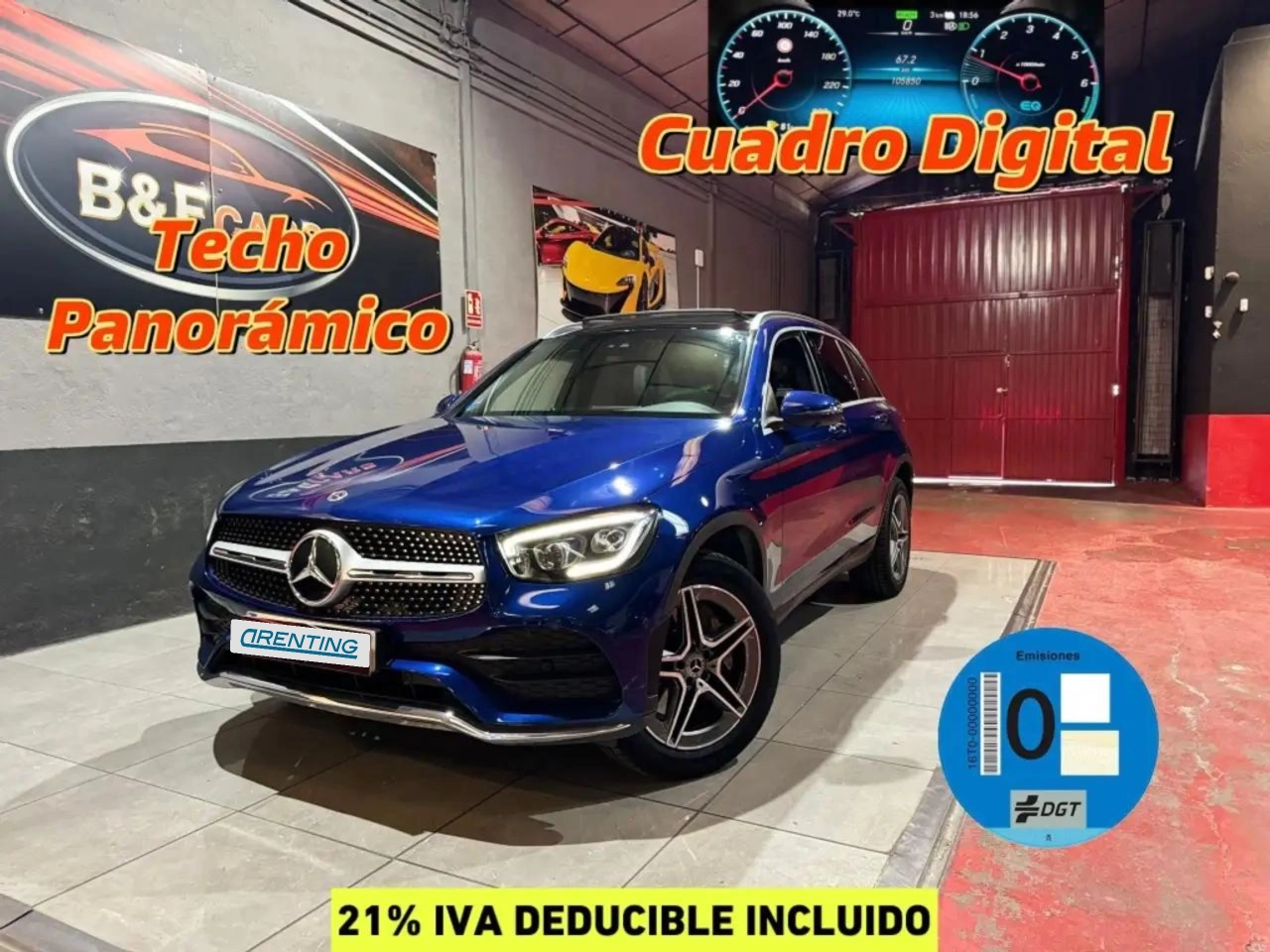 Renting Mercedes-Benz GLC 300 300de 4Matic 9G-Tronic Azul 2