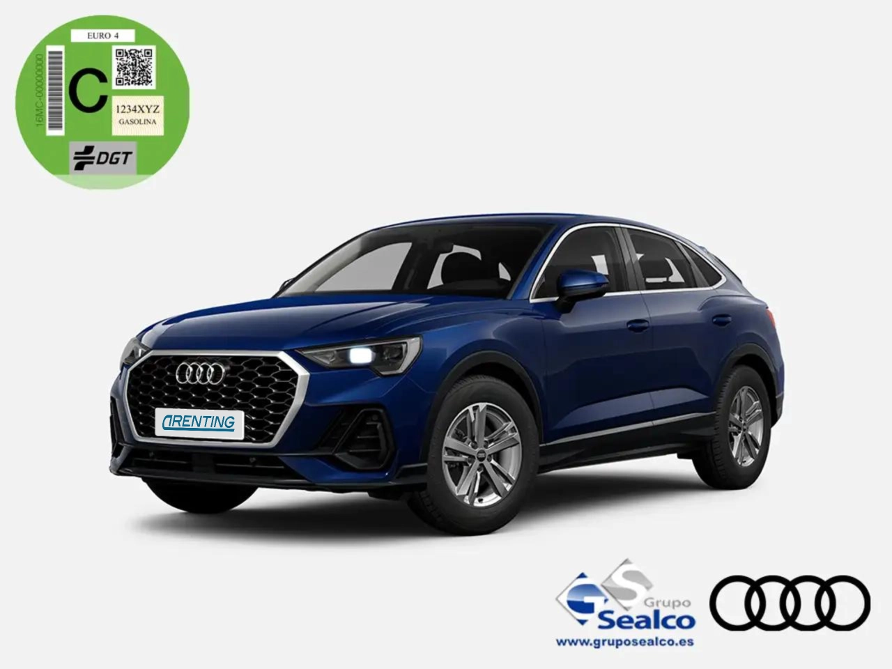 Renting Audi Q3 35 TFSI Advanced S tronic Azul