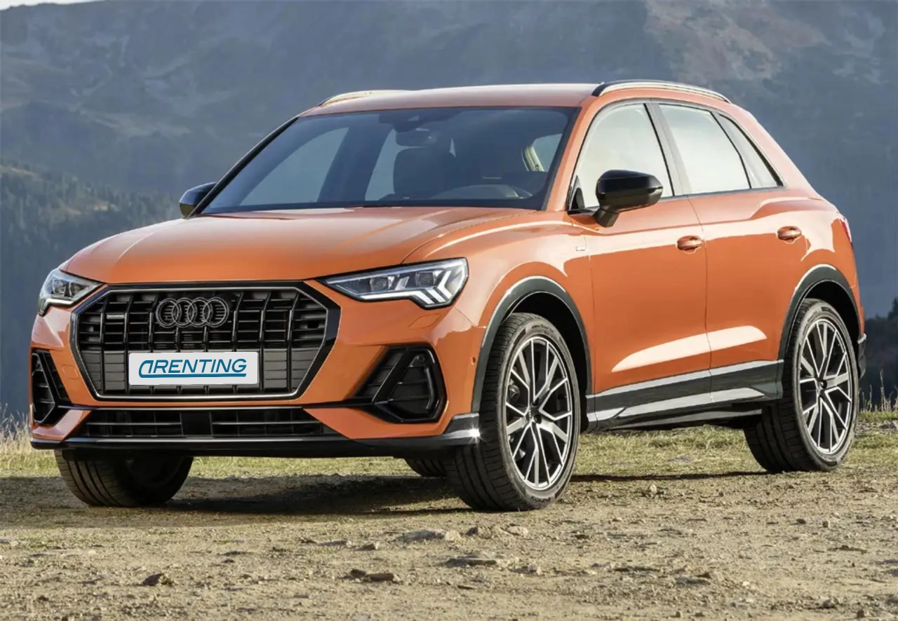 Renting Audi Q3 35 TFSI S tronic Azul 1