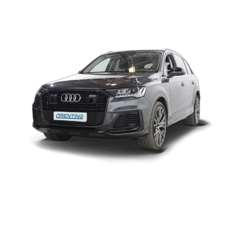 Renting Audi Q7 50 TDI Black line edition quattro Gris 1