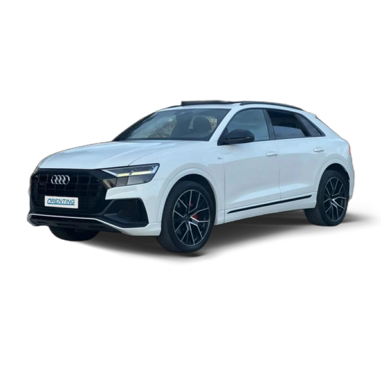 Renting Audi Q8 50 TDI Black line quattro tiptronic Blanco