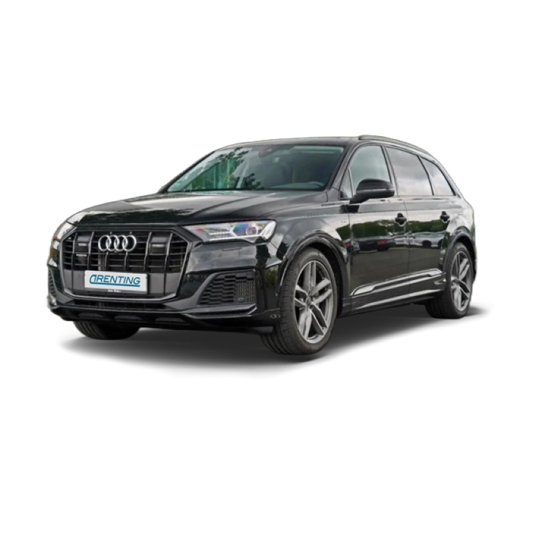 Renting Audi Q7 55 TFSIe S line quattro tiptronic Negro