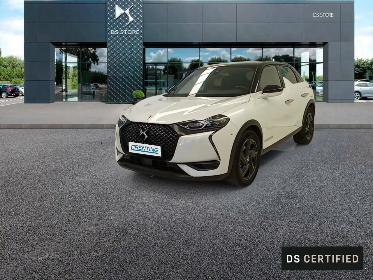 Renting DS Automobiles DS 3 Crossback BlueHDi Performance Line 130 Aut. Blanco