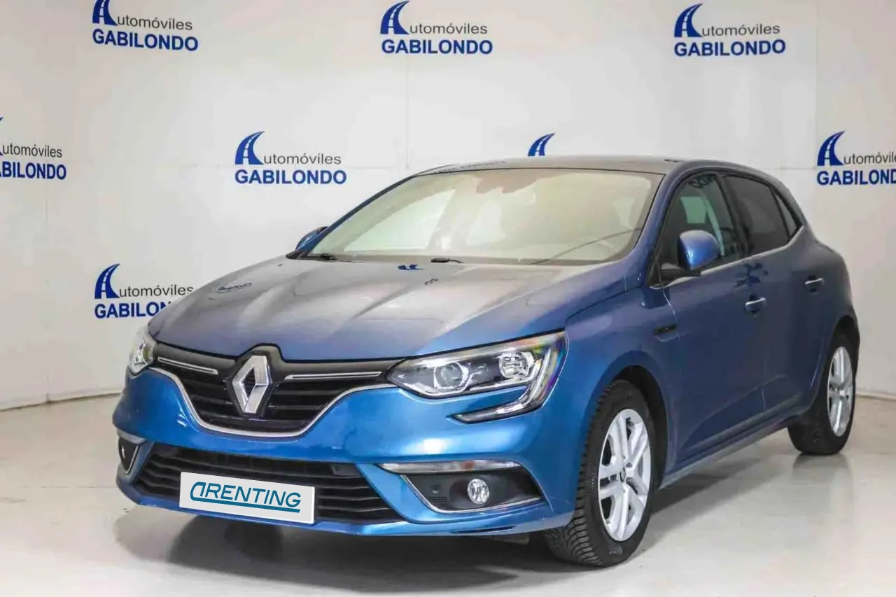 Renting Renault Megane Bose Tce GPF 103 kW (140CV) EDC Azul