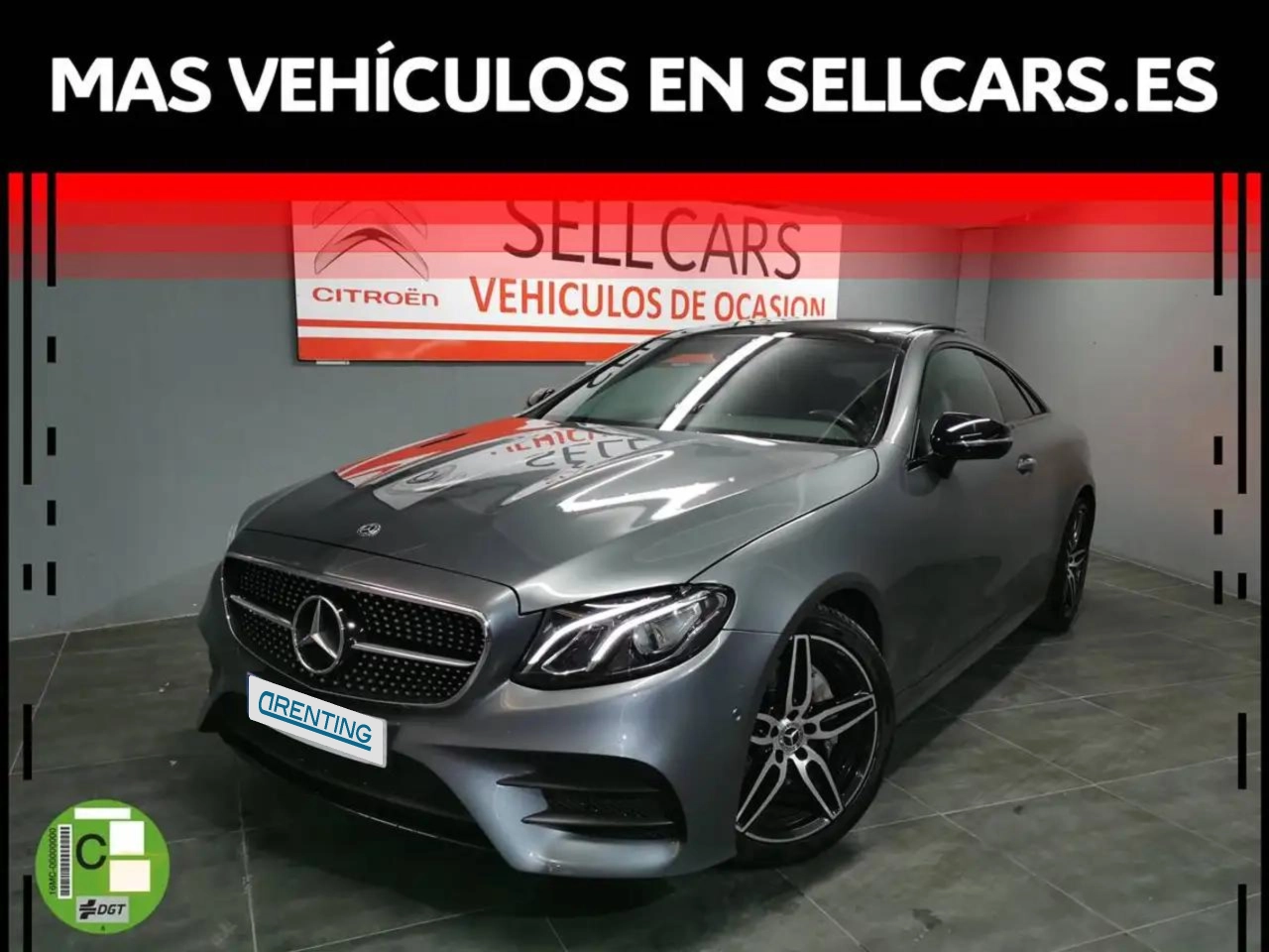 Renting Mercedes-Benz E 220 Coupé 220d 9G-Tronic Gris