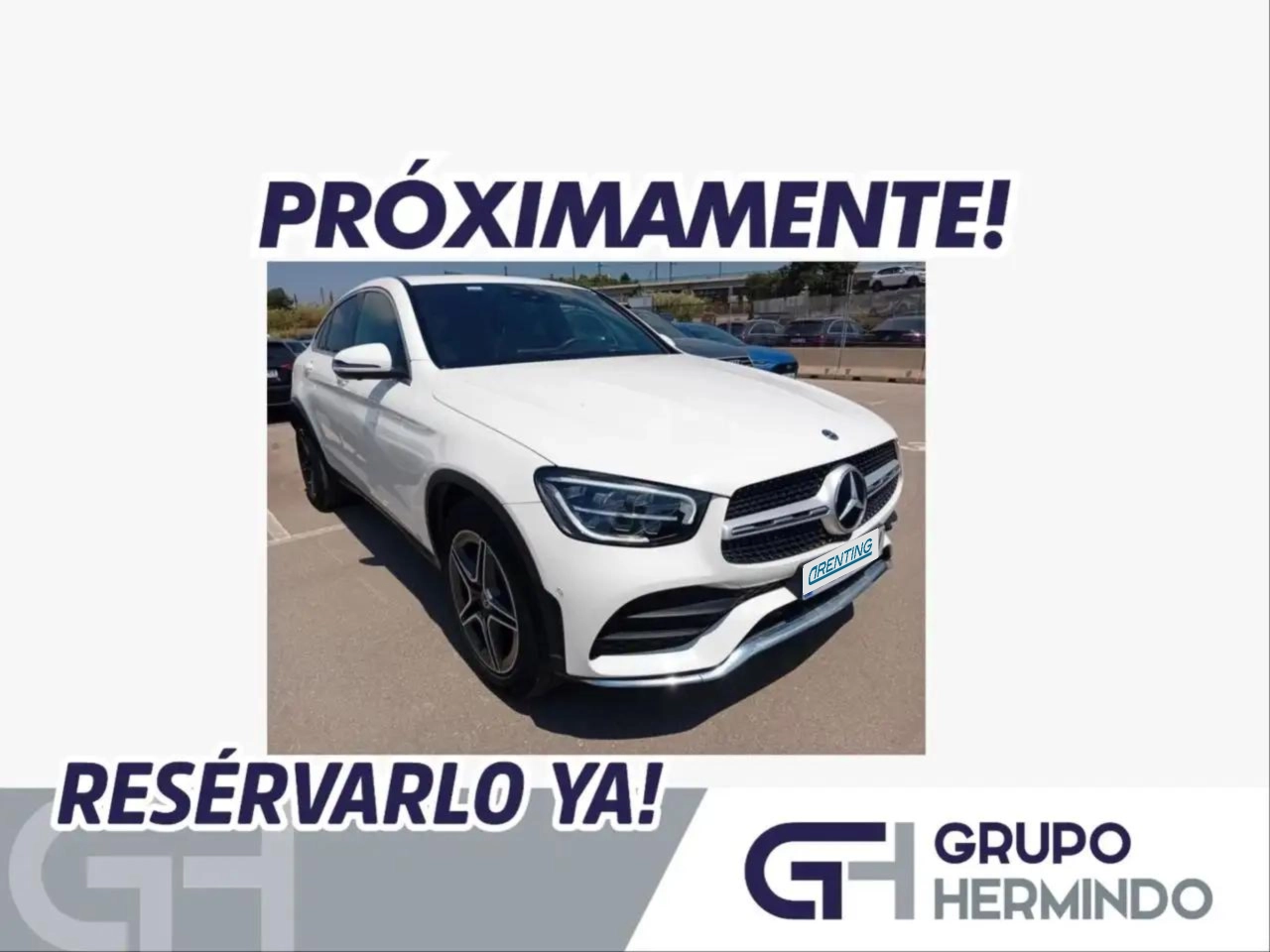 Renting Mercedes-Benz GLC 220 Coupé D 4 MATIC AMG LINE+TECHO+PAQ ADVANTAGE Blanco