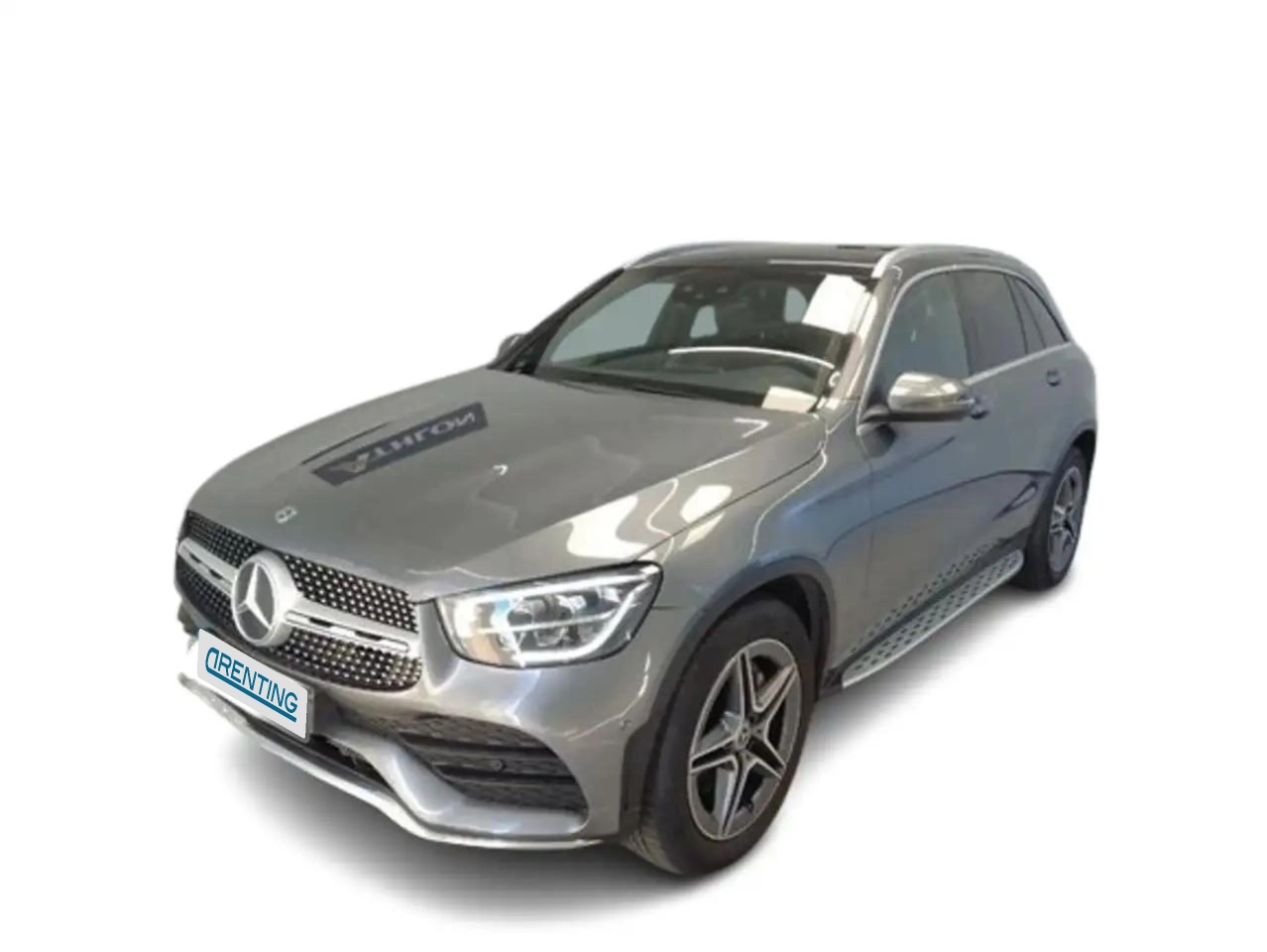 Renting Mercedes-Benz GLC 200 D 4 MATIC AMG LINE + TECHO PANORAMICO+PAQ VENTAJA Gris