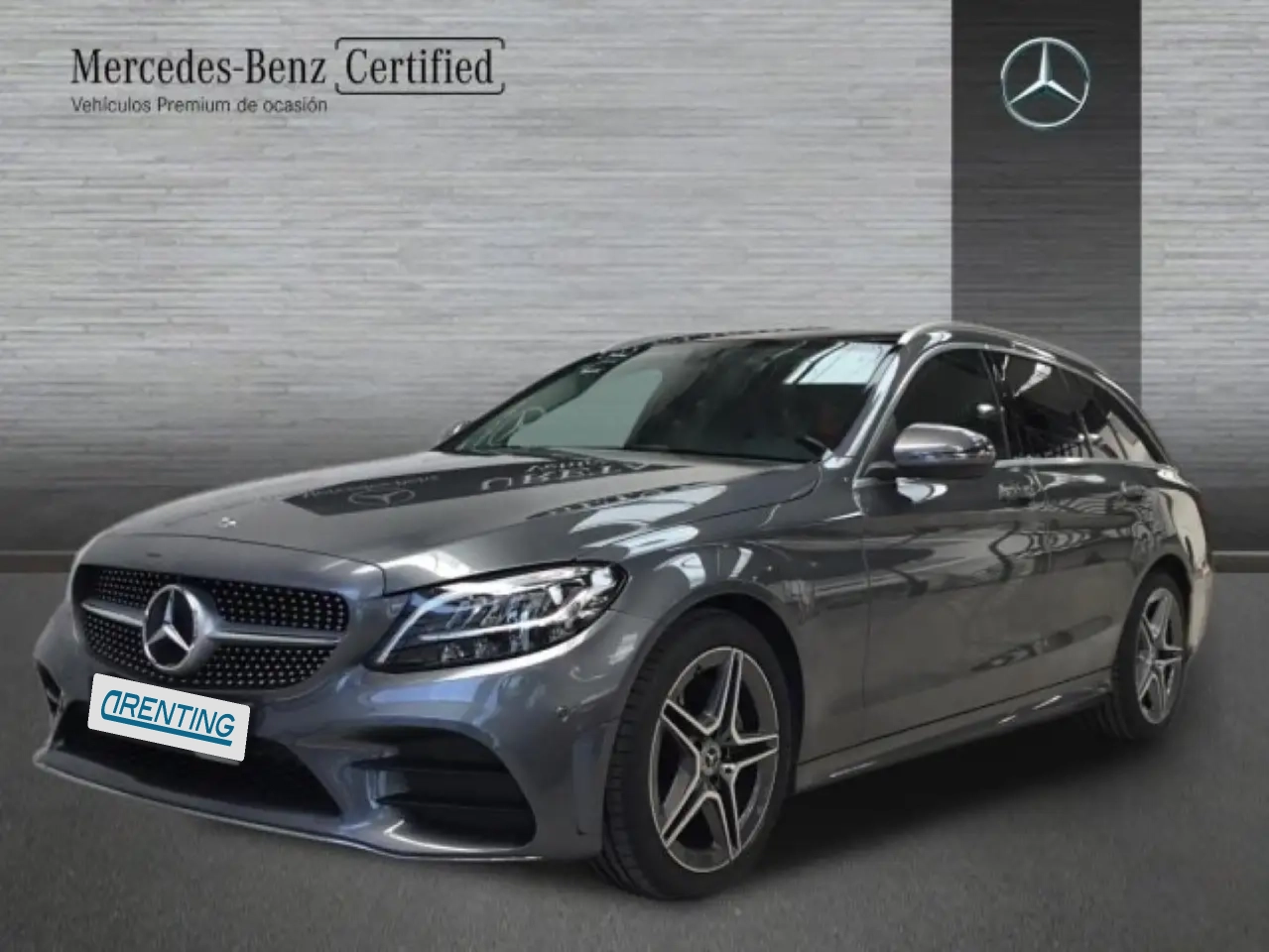 Renting Mercedes-Benz C 220 Estate d Estate AMG Line (EURO 6d-TEMP) Gris