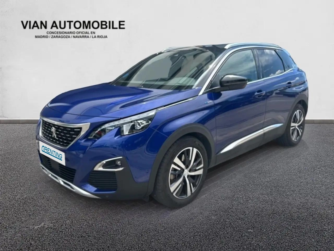 Renting Peugeot 3008 HYB PHEV 225 GT e-EAT8 Azul