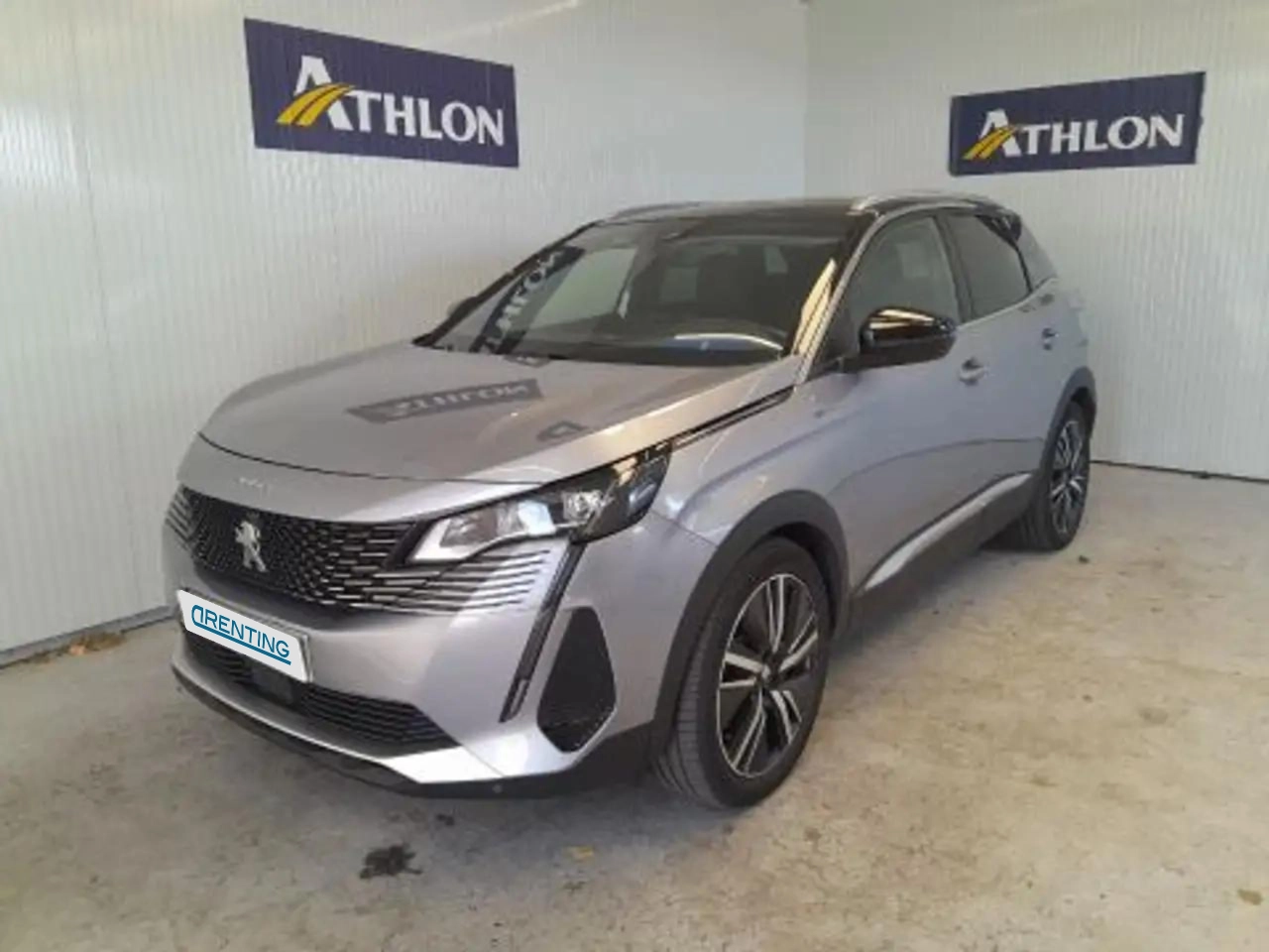 Renting Peugeot 3008 HYB PHEV 300 GT Pack AWD e-EAT8 Gris