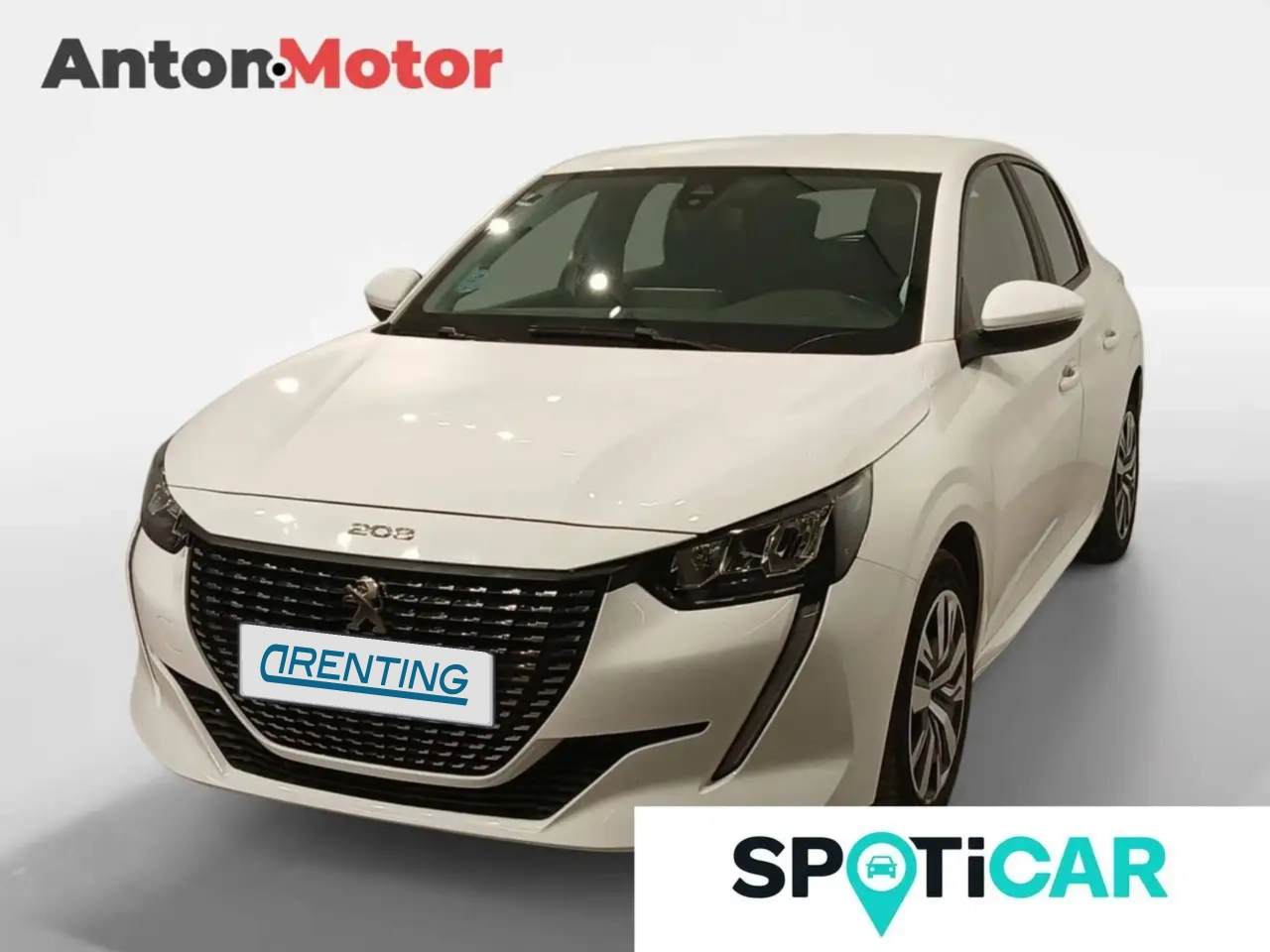 Renting Peugeot 208 PureTech 55kW (75CV) Active Blanco 1