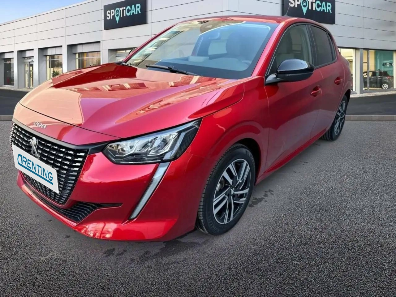 Renting Peugeot 208 PureTech 73kW (100CV) Allure Rojo 1