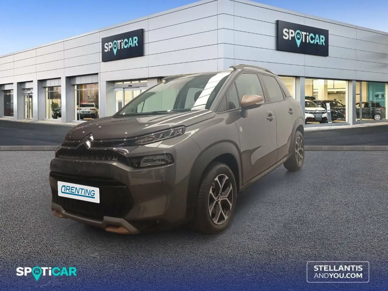 Renting Citroen C3 Aircross Puretech S&S C-Series 110 Gris 3