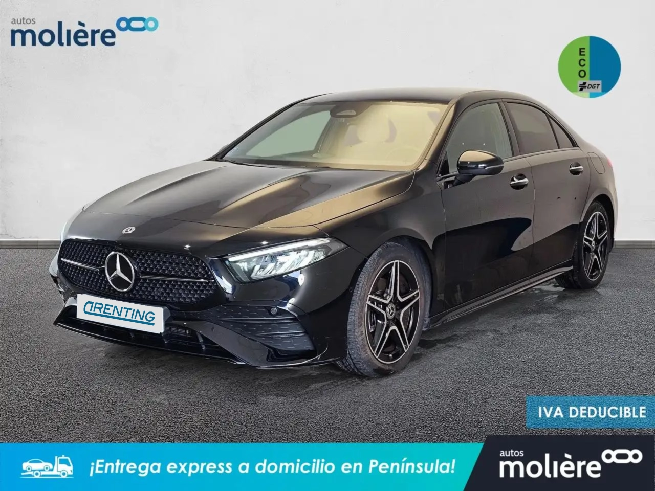 Renting Mercedes-Benz A 180 Sedán Progressive Line Advanced 7G-DCT Negro