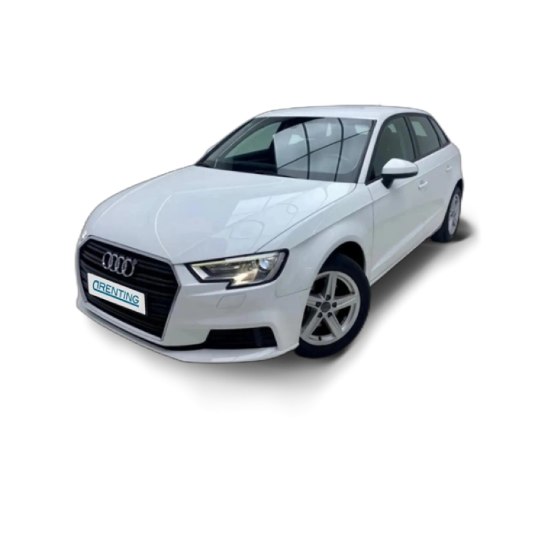 Renting Audi A3 Sportback 30 TFSI 85kW Blanco