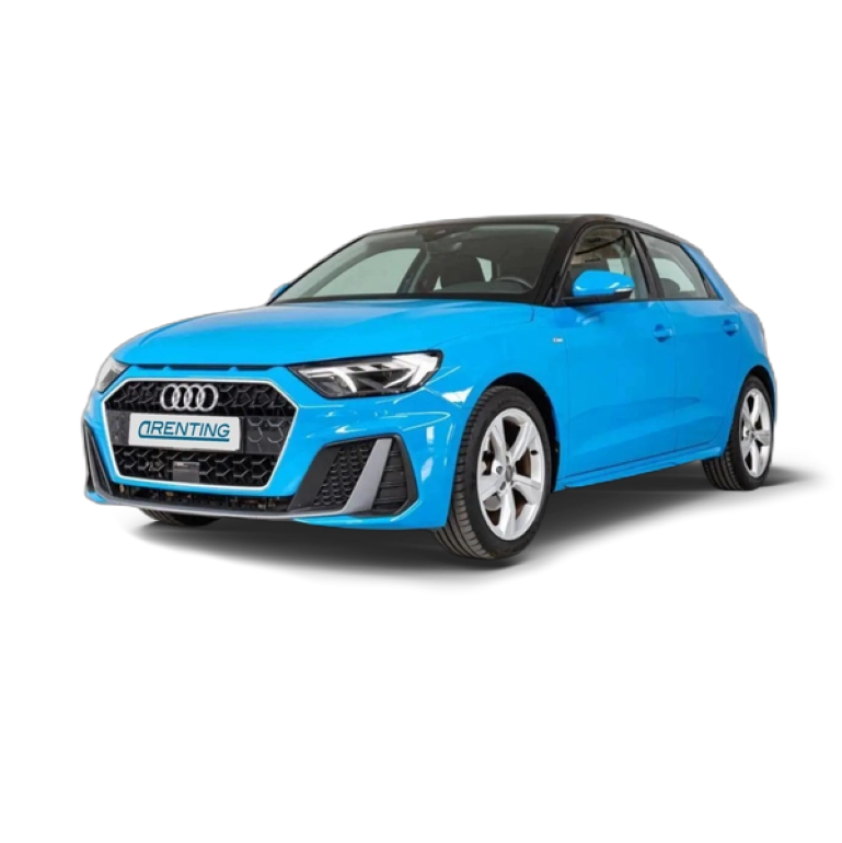 Renting Audi A1 Sportback 30 TFSI S line Azul