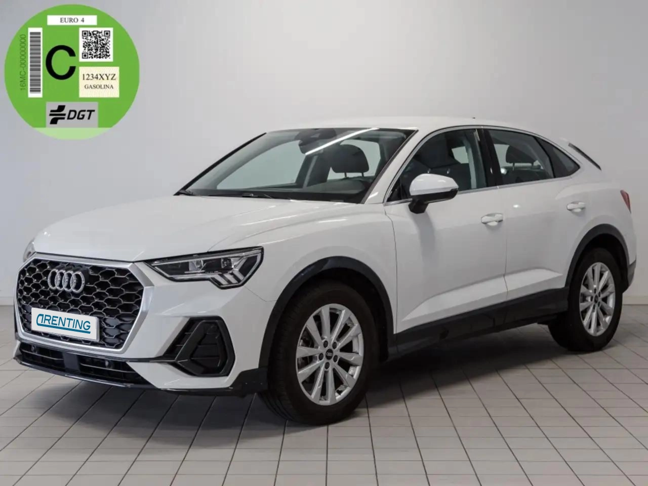 Renting Audi Q3 Sportback 35 TDI Advanced S tronic Blanco 1