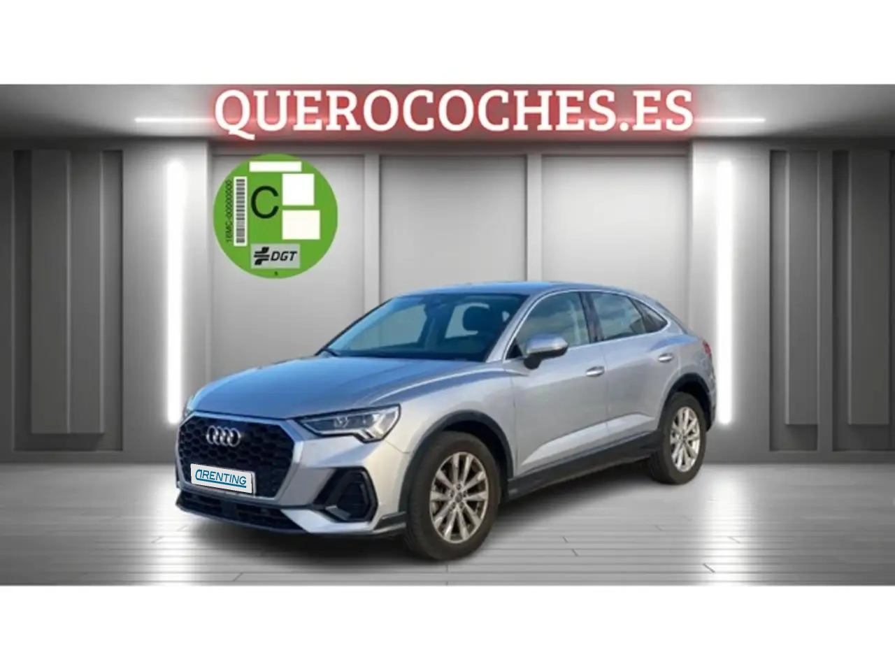 Renting Audi Q3 Sportback 35 TDI Advanced S tronic Plateado 1