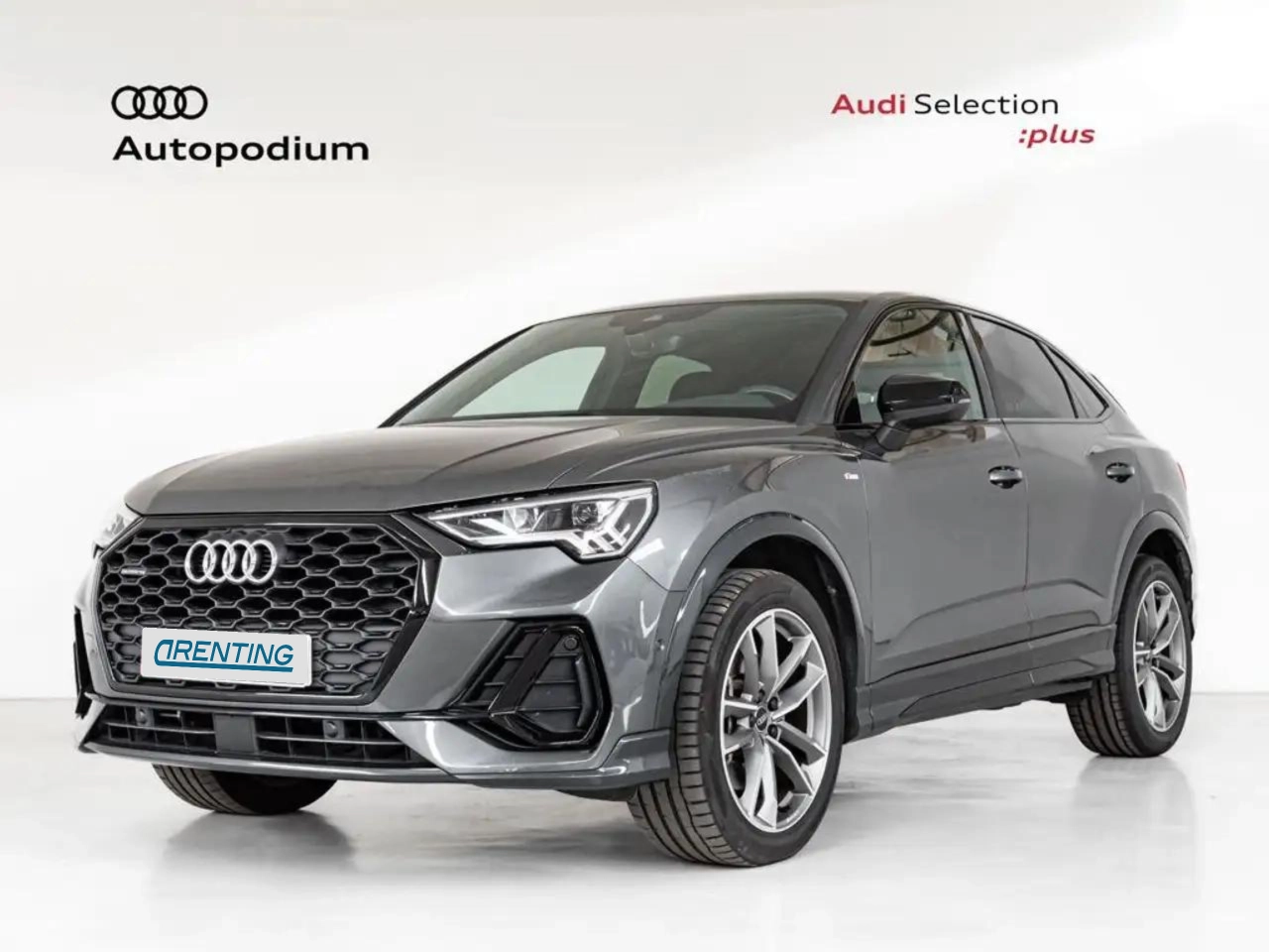 Renting Audi Q3 Sportback 40 TDI Black line quattro S tronic 147kW Gris 1