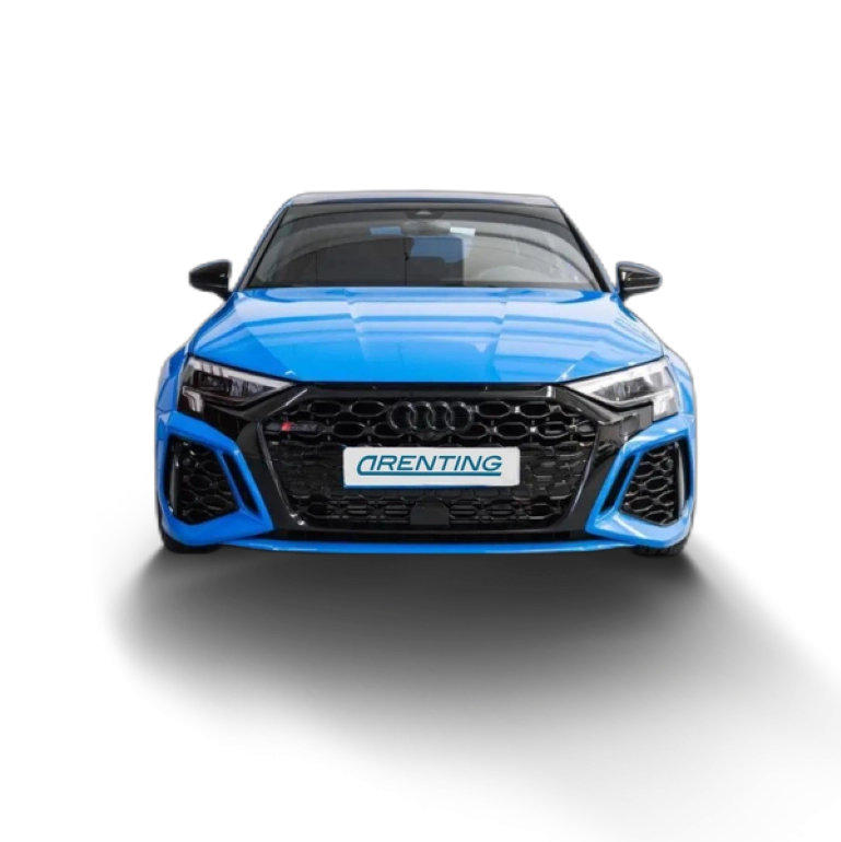 Renting Audi RS3 Sportback quattro S tronic 294kW Azul 1