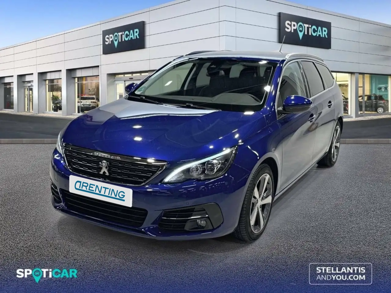 Renting Peugeot 308 SW 1.2 PureTech S&S Allure 130 Azul