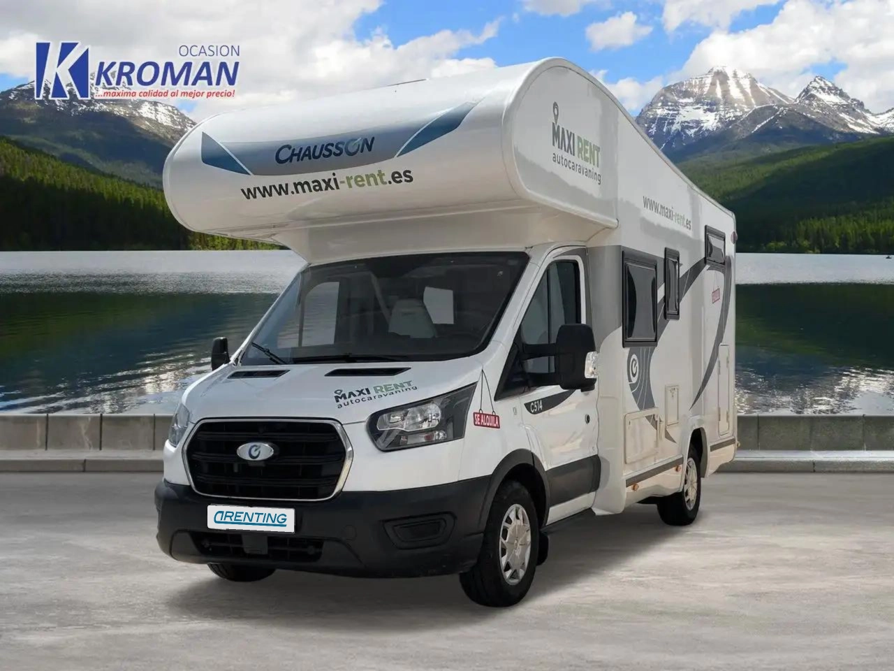 Renting Ford Transit 2.0TDi Chausson C514 130cv 4PLAZAS Blanco