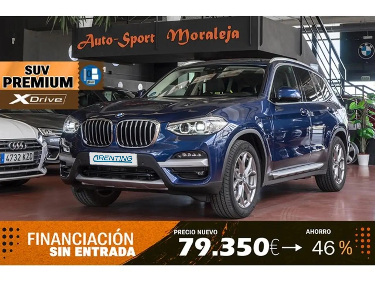 Renting BMW X3 xDrive 30e Azul