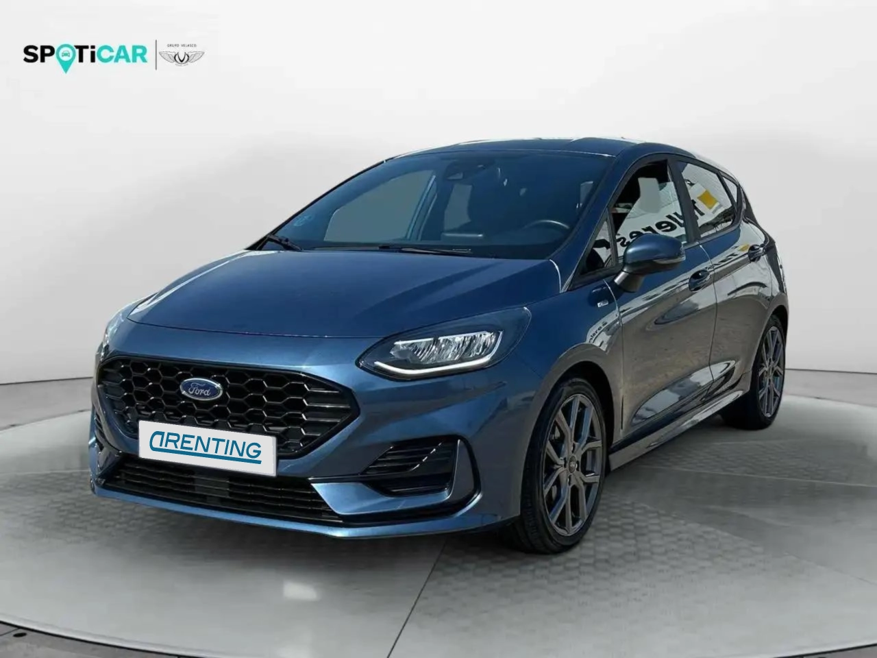 Renting Ford Fiesta 1.0 EcoBoost MHEV ST Line 125 Azul 1