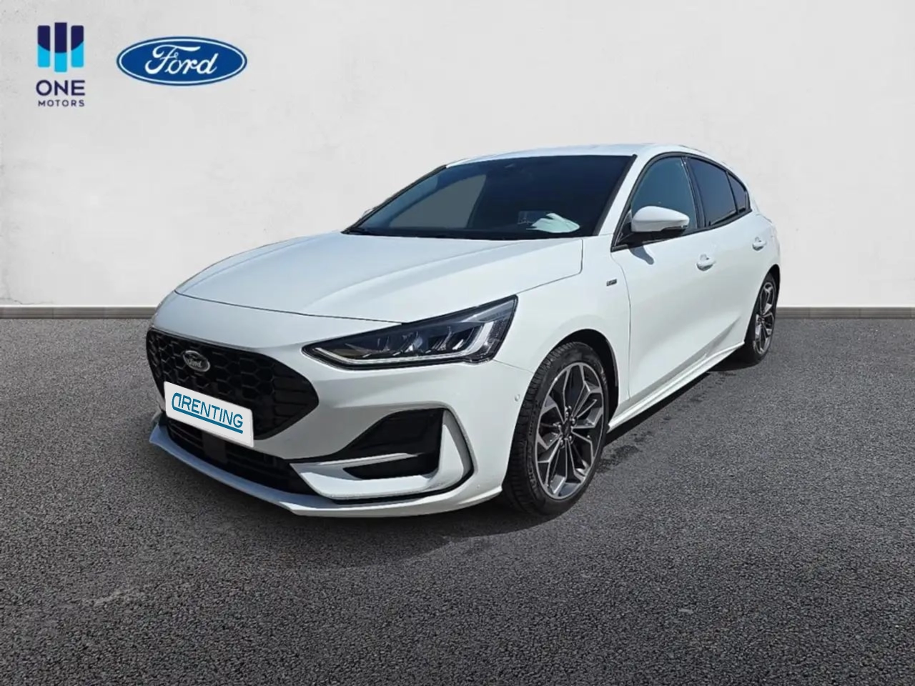 Renting Ford Focus 1.0 Ecoboost MHEV ST-Line X 125 Blanco