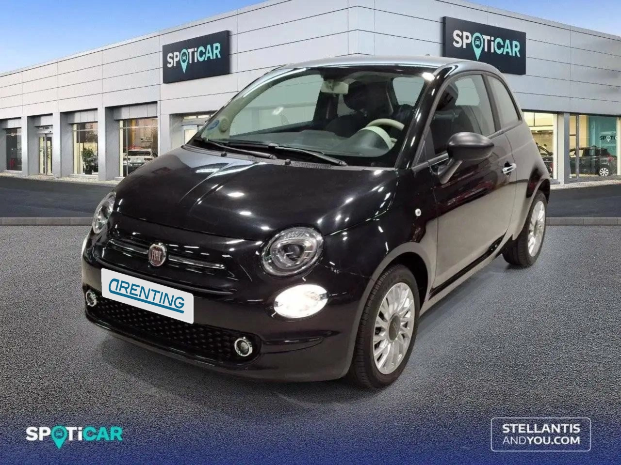 Renting Fiat 500 1.0 Hybrid Club 52kW Negro 1