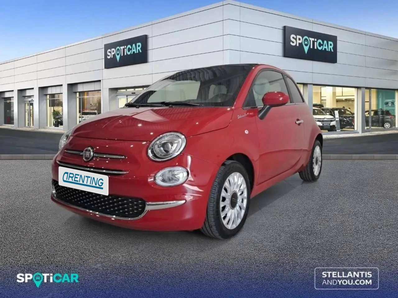 Renting Fiat 500C 1.0 Hybrid Club 52kW Rojo