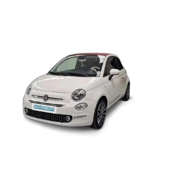 Renting Fiat 500C 1.0 Hybrid Club 52kW Blanco