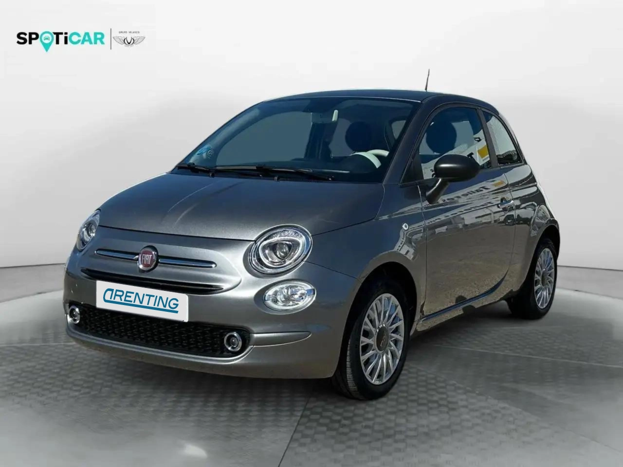 Renting Fiat 500 1.0 Hybrid Cult 52kW Gris 1